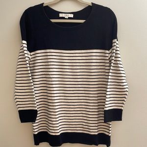 LOFT black and white stripe sweater